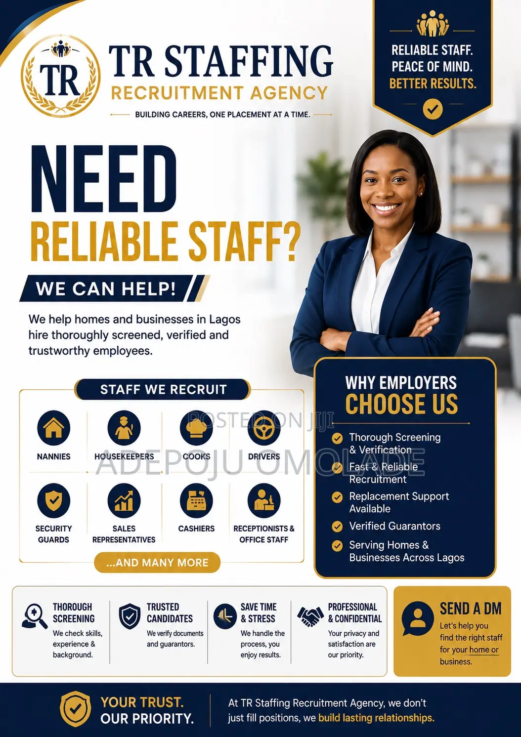Recruitment Agency in Lagos – Hire Screened Domestic Office Staff