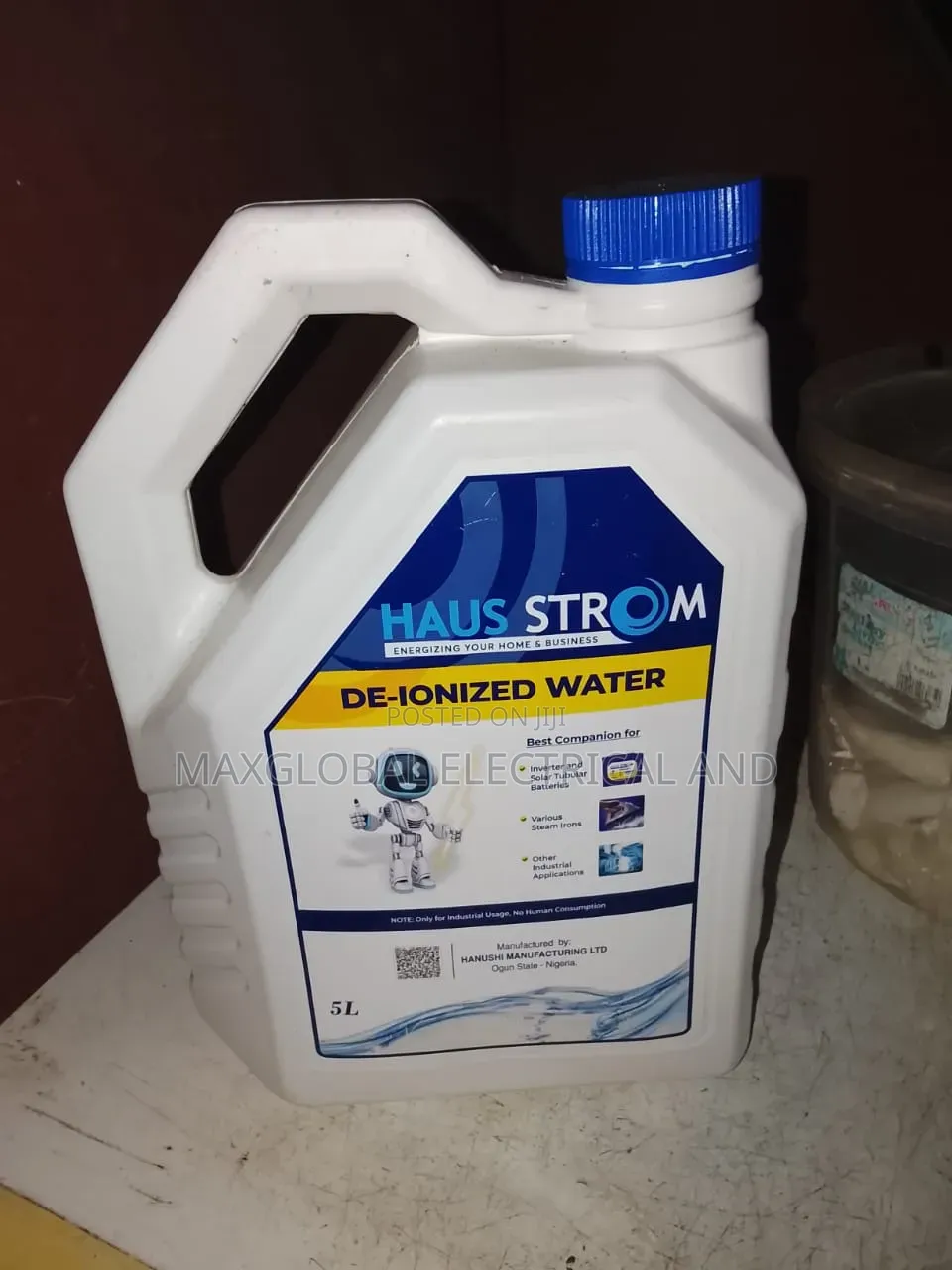 5 Liters Haustrom Distilled Water