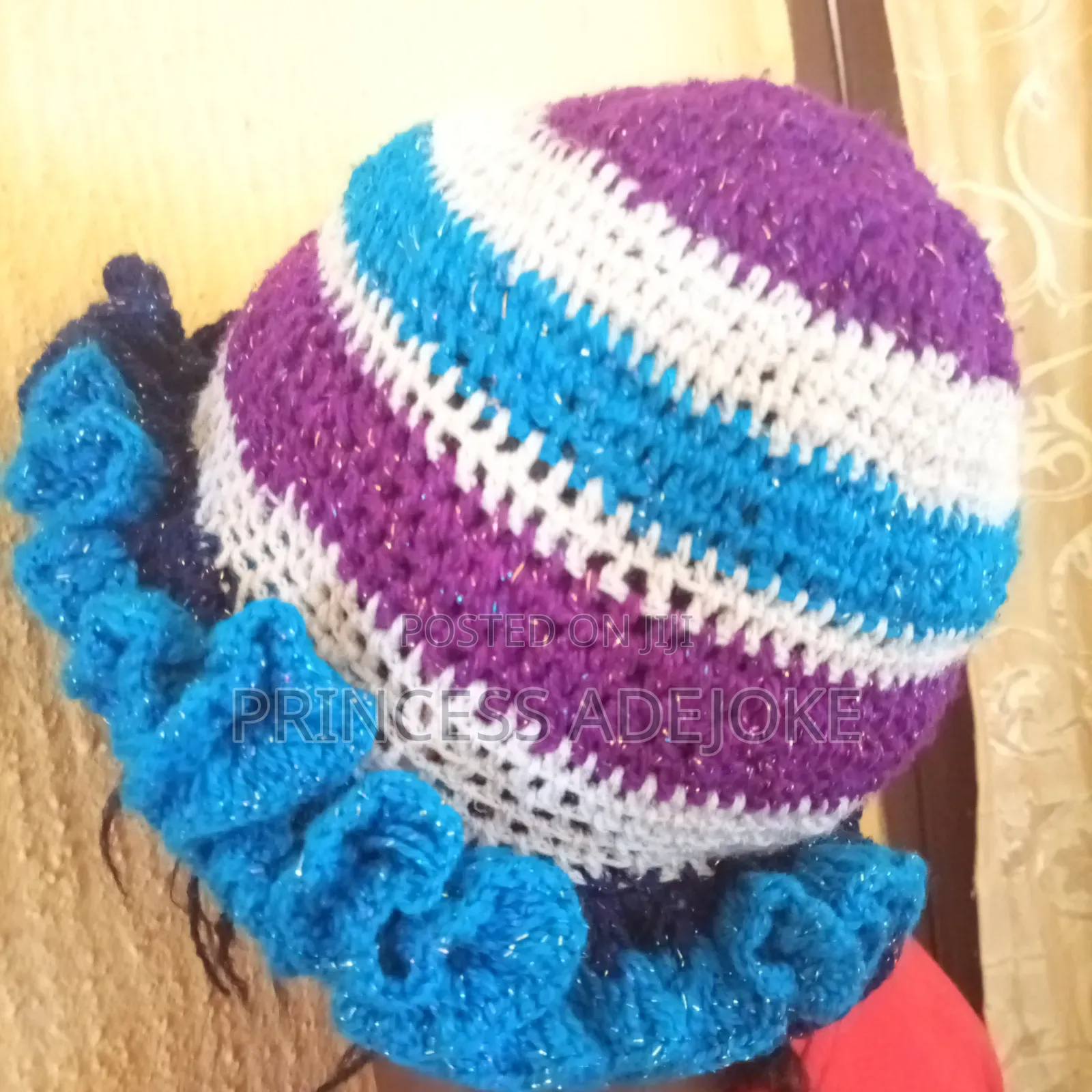 Crotchet Ruffle Hat