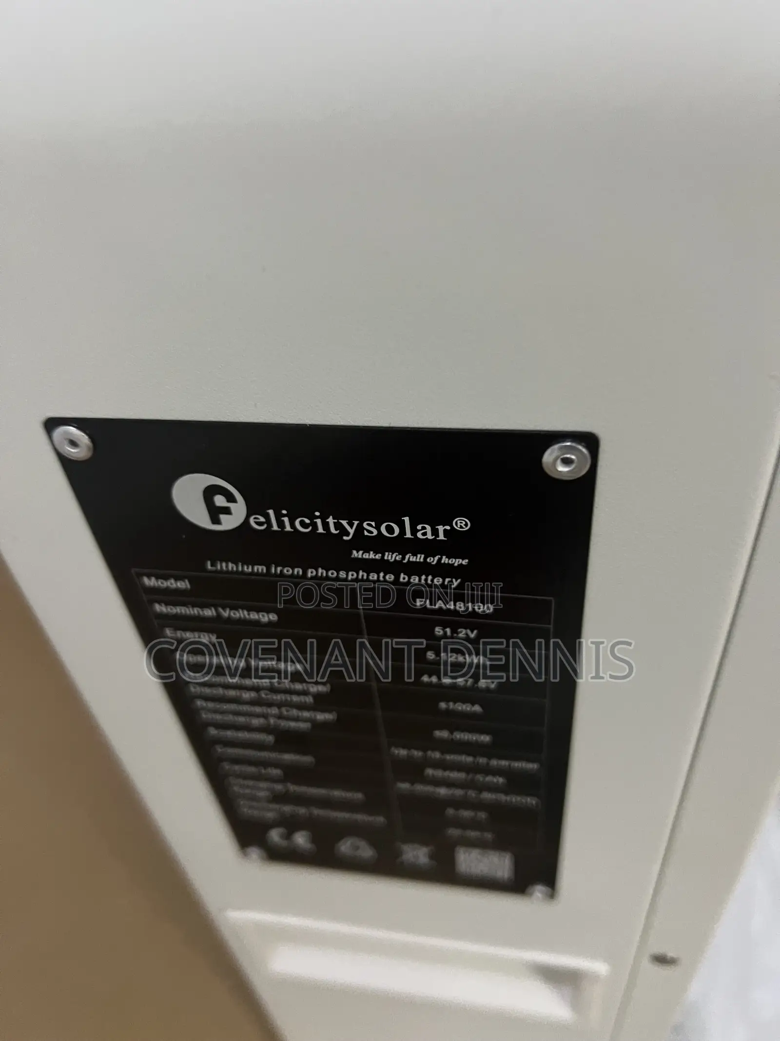 Felicity 5kwh 48v Lithium Ion Battery