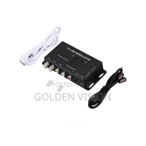 TV Link Modulator Adjustable Support PAL NTSC AV to RF