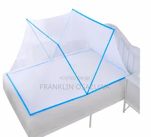 Portable Foldable Pop-Up Mosquito Net Bed Canopy Tent With Zipper Door