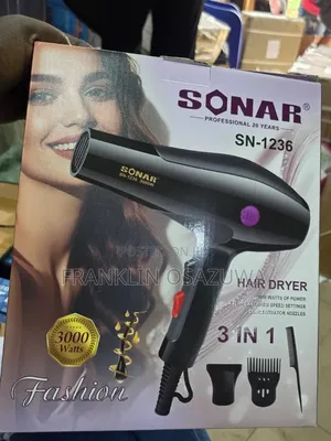 SONAR 3000W Professional Hair Dryer 3in1 Fast Hair Dryer
