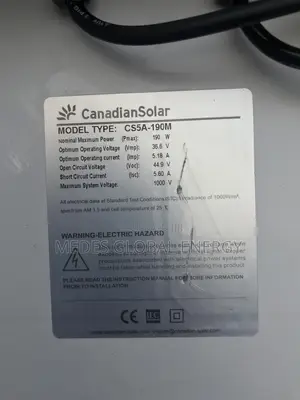190watts Canadian Solar Panel