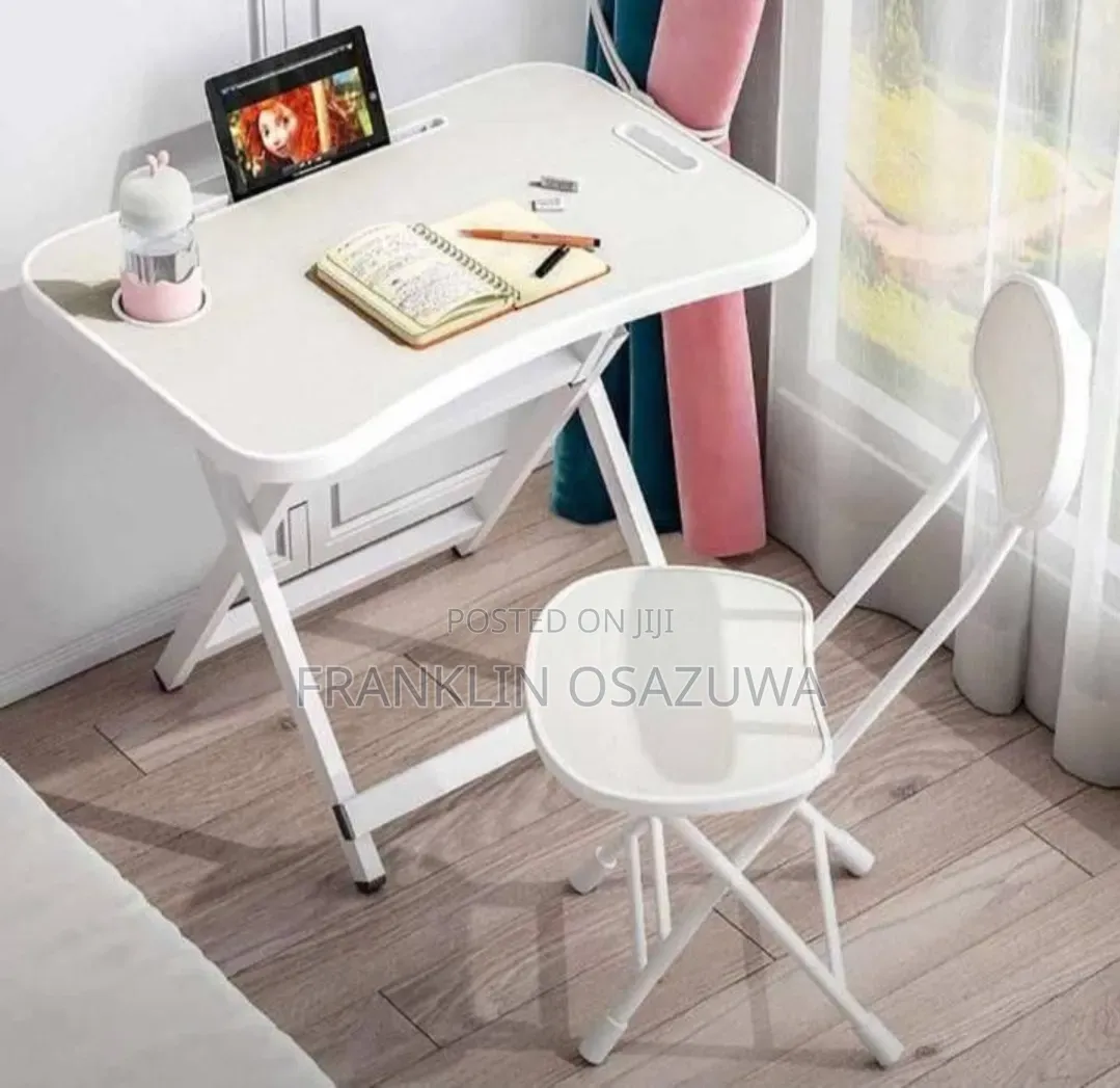 Portable Foldable Laptop Table With Foldable Chair – Study Desk