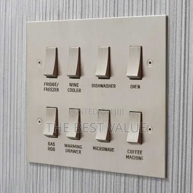 8 Gang Plastic Multifunctional Kitchen Grid Switch