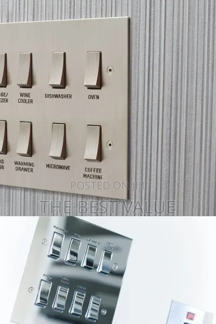 8 Gang Plastic Multifunctional Kitchen Grid Switch