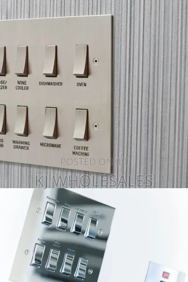 8 Gang Plastic Multifunctional Kitchen Grid Switch