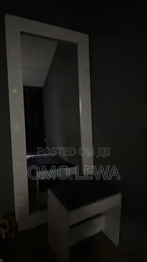 Big LED Mirror and Stool