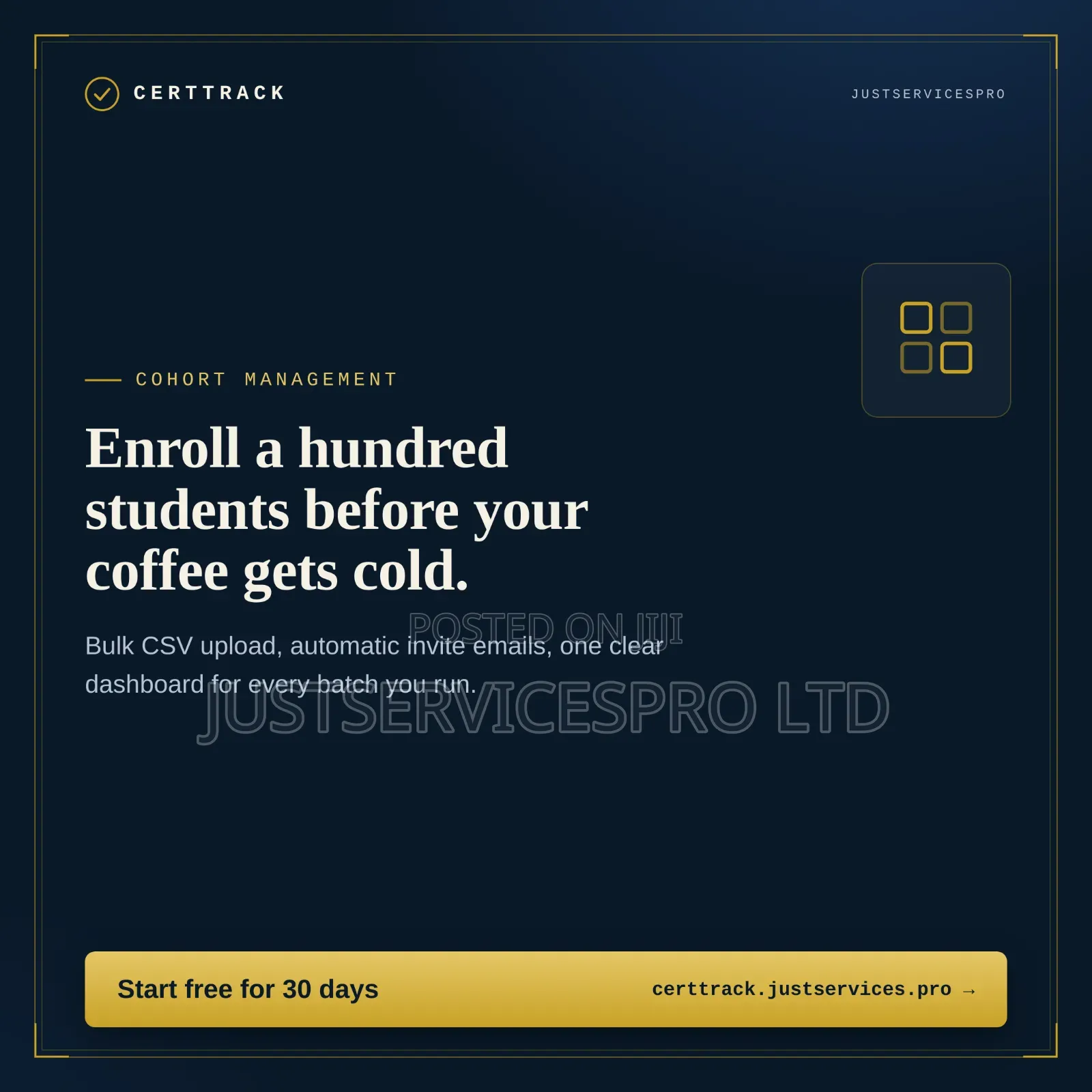 CertTrack; Online Training Management and Certification