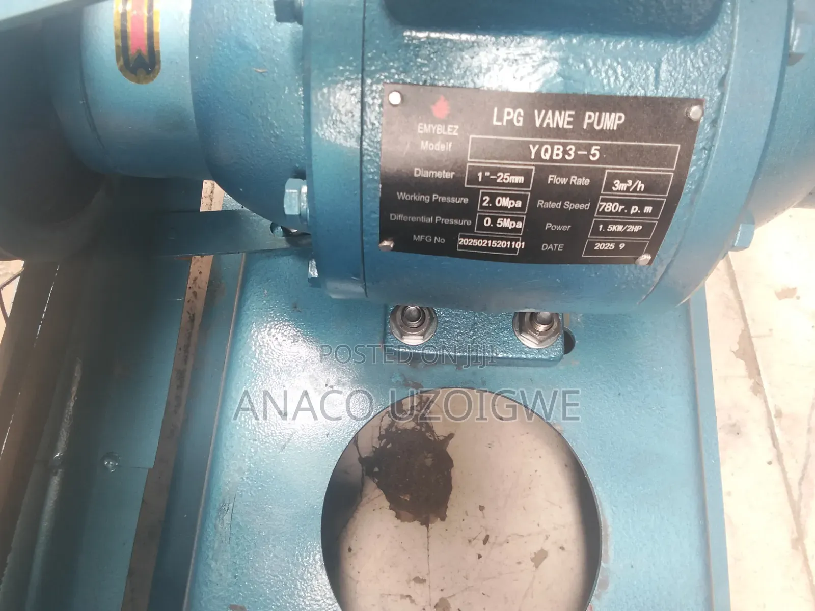 LPG Vane Pump 1.5 kW 2hp