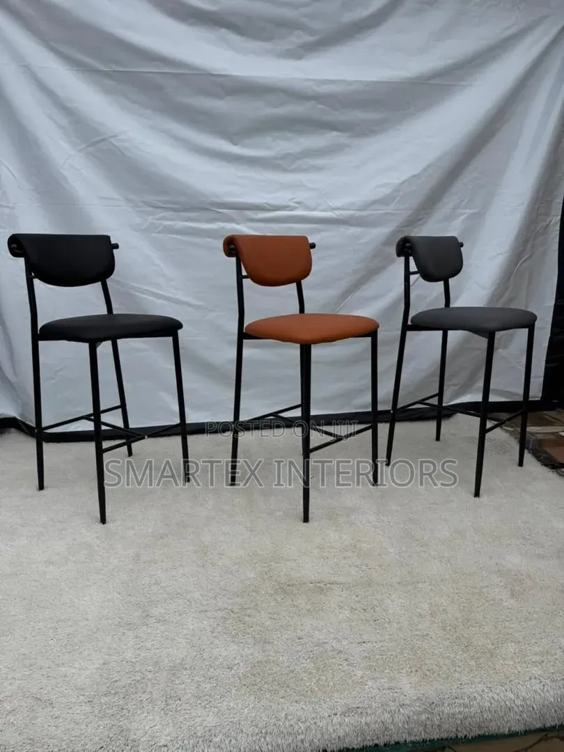 Imported Quality Leather High Barstool
