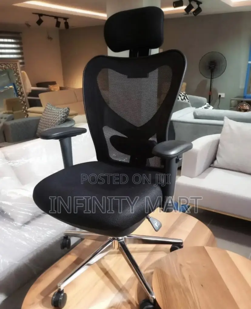 Office Chair Ergonomic Black, Swivel Base