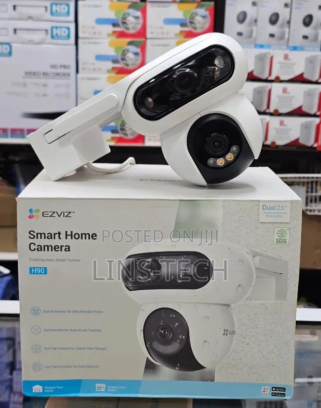 Ezviz Hb90x Dual 4G Battery Camera and Solar Panel Kit.