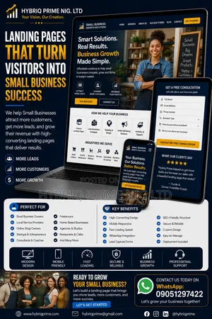 Professional Landing Page Design for Businesses