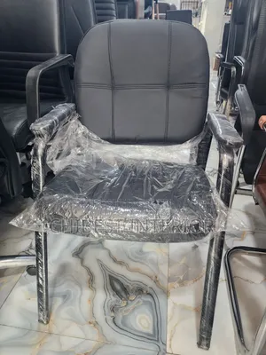 Imported Visitor's Office Leather Chair.