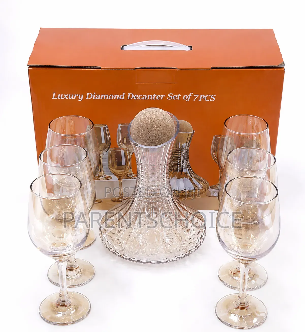 Luxury Diamond Decanter Set – 7 Pieces A