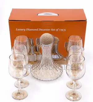 Luxury Diamond Decanter Set – 7 Pieces A