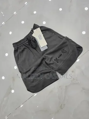 Premium Quality Dark Ash Grey Washed Casual Shorts for Men and Women