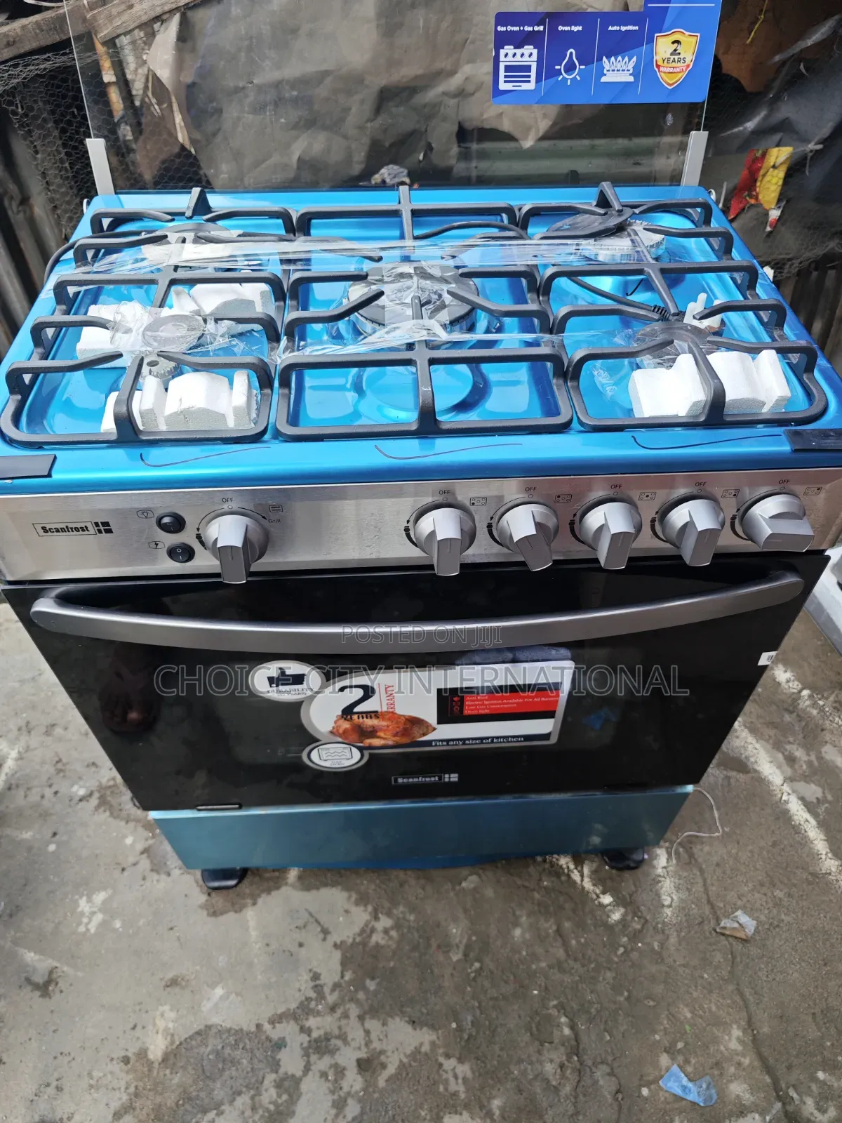 Scanfrost Five Burner Standing Gas Cooker
