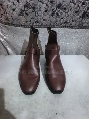 Dark Brown Quality Leather Ankle Boots for Men - Smart Casual*