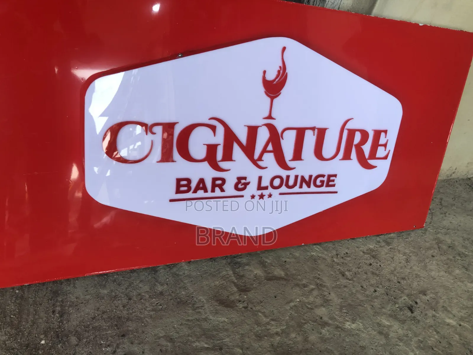 Bright Illuminated Outdoor Signage