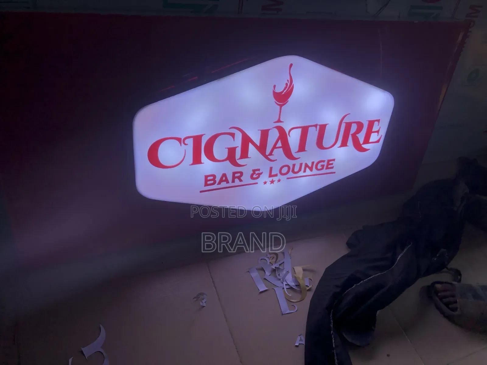 Bright Illuminated Outdoor Signage