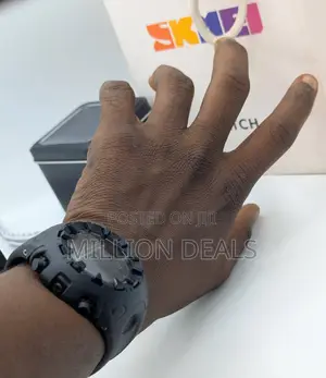 Solar-Powered Rugged Rubber Strap Men's Digital Watches