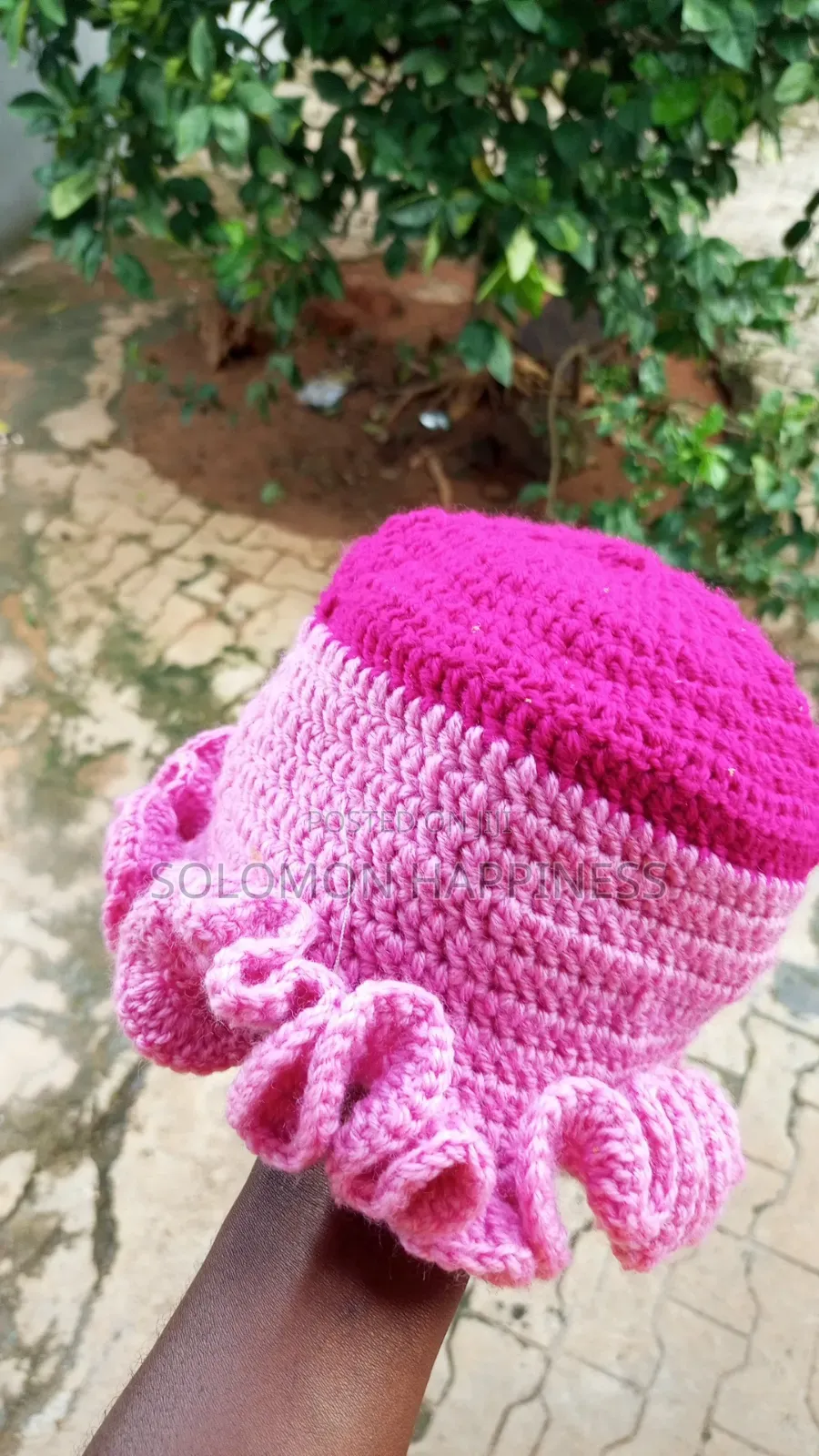 Crochet Ruffle Hat