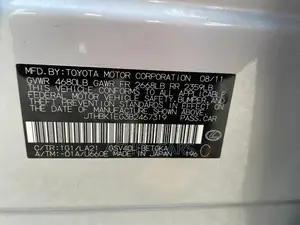 Lexus ES 2012 Silver