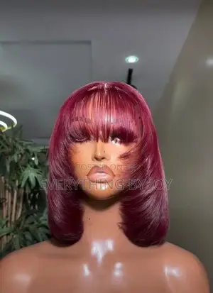 10" Inches Wine Bone Straight With 2by6 Closure Fringe
