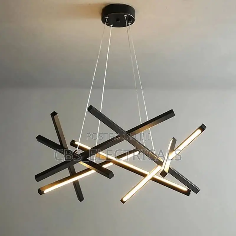 Modern Abstract Pick-Up Sticks LED Chandelier