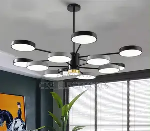 Modern Multi-Disc Sputnik LED Chandelier