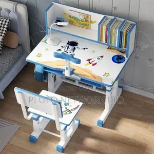 Modern Adjustable Children's Study, Writing Desk Chair Set With