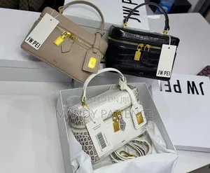 Brand New JW PEI Mini Box Bag for Ladies - White Croc