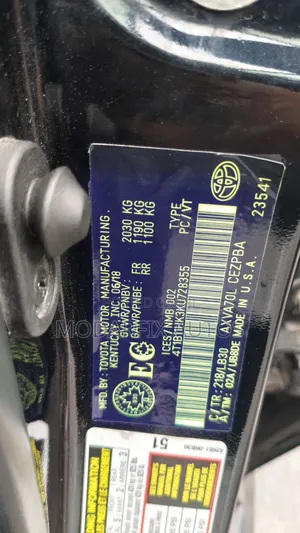 Toyota Camry SE (2.5L 4cyl 8A) 2019 Black