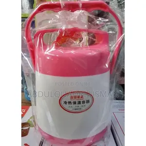 1-Big Unique Solid Lunch Flask+ Inner Plate Double Handles