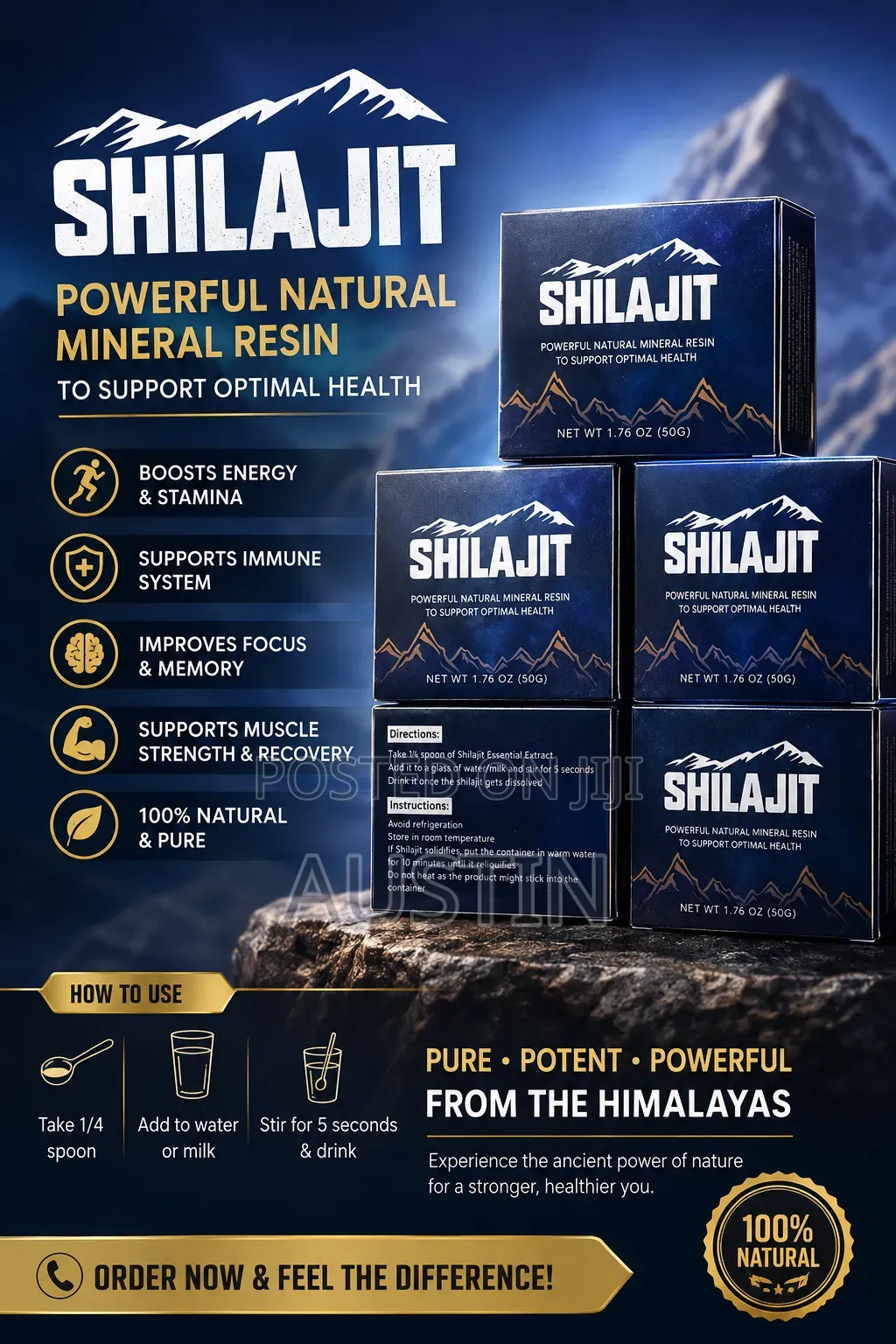 Shilagit Natural Mineral