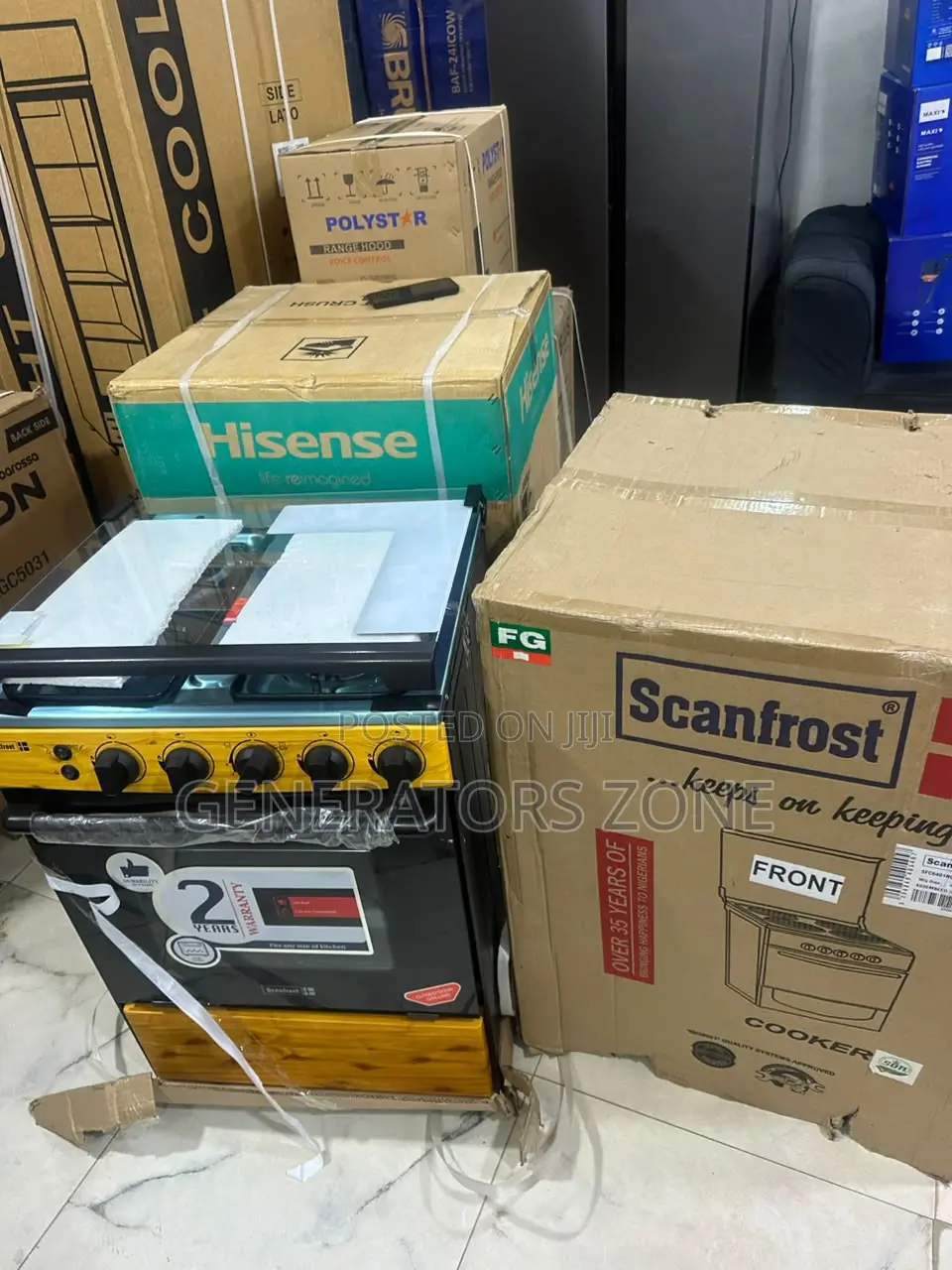 Scanfrost 60x60 Kitchen Gas Cooker