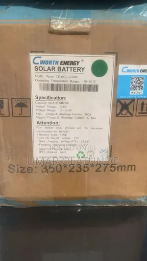 3.8kwh , 12v Cworth Lithium Battery
