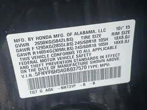 Honda Pilot 2016 Black
