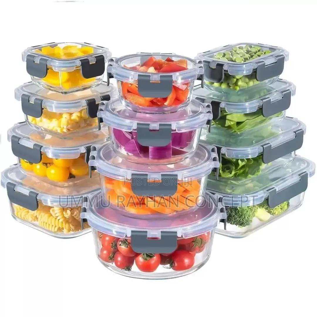 12pcs FoRod Glass Storage Containers