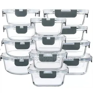 12pcs FoRod Glass Storage Containers
