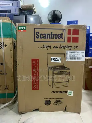 Scanfrost 60by60 Modern Gas Cooker With Oven and 4 Burner