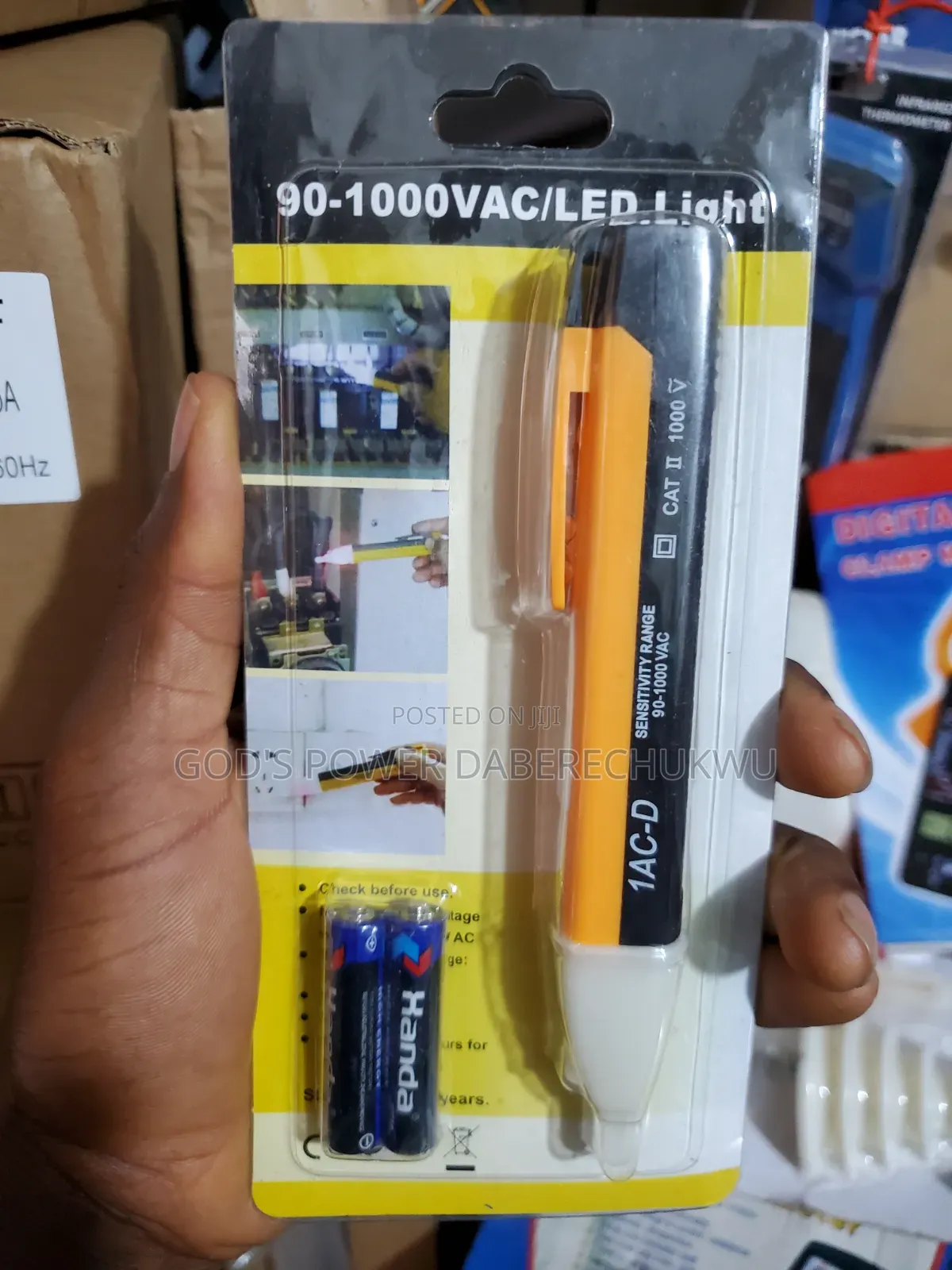 Non-Contact Voltage Detector Pen Tests Alternating Current From 90V To