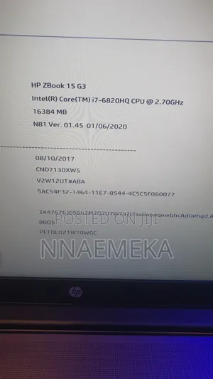 Laptop HP ZBook 15u G3 16GB Nvidia SSD 512GB