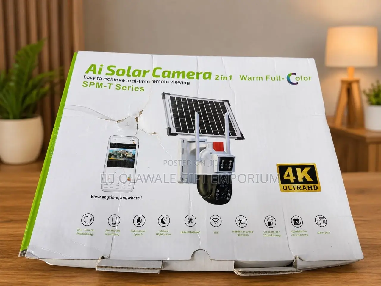Ai Solar Camera With 2face Camera
