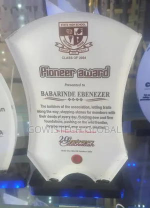 Acrylic Award Plaques in Nigeria