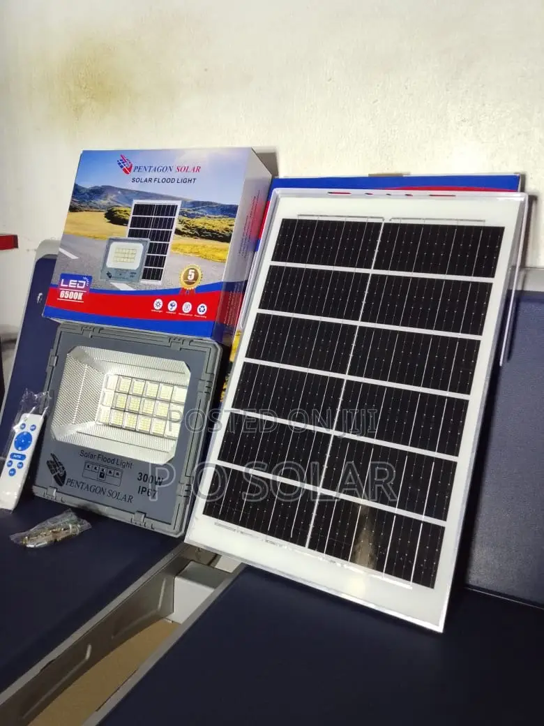 500w P O Pentagon Solar Flood Light