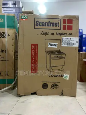 Scanfrost 60x60 4 Burner Black Cooker